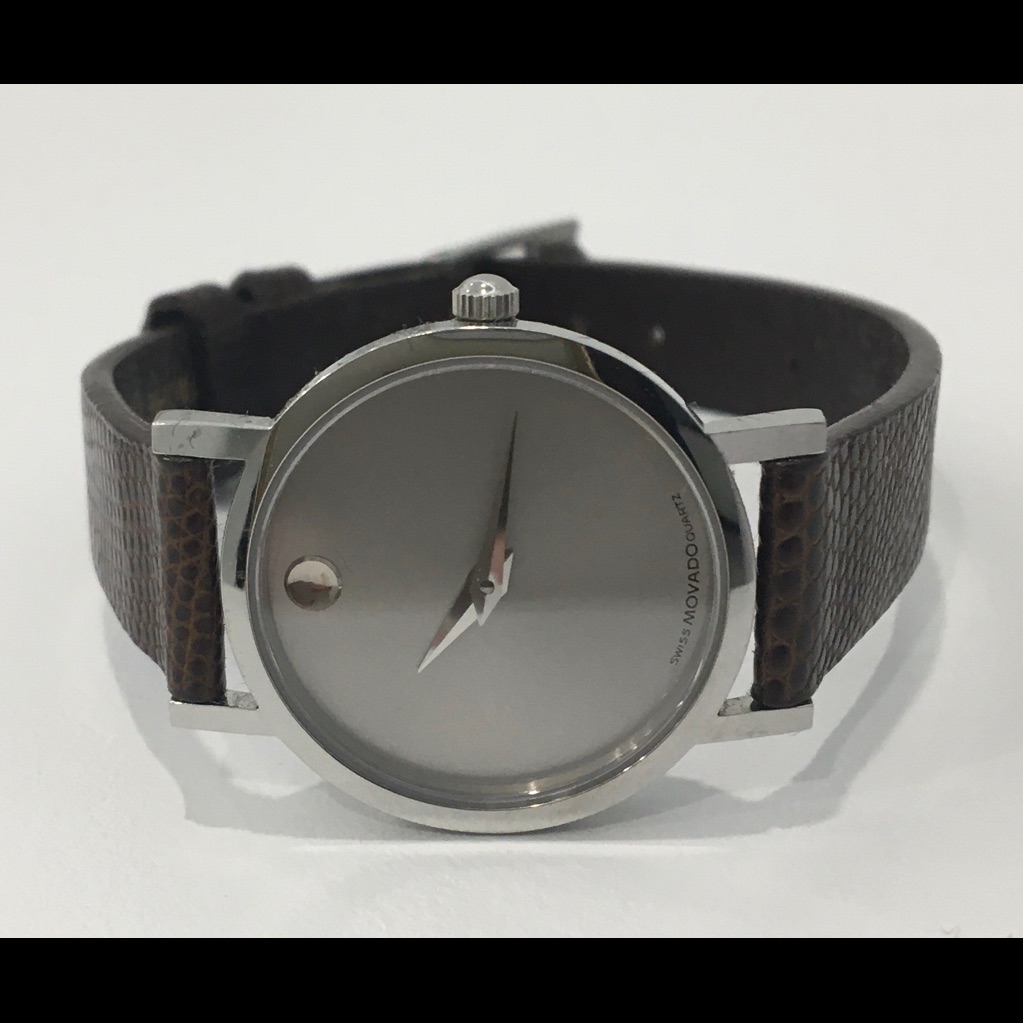 Movado Ladies Silver Museum Dial Watch